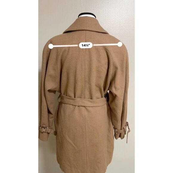 Donny Brooks 100% wool belted double-breasted coat. Size 8. - Picture 4 of 10